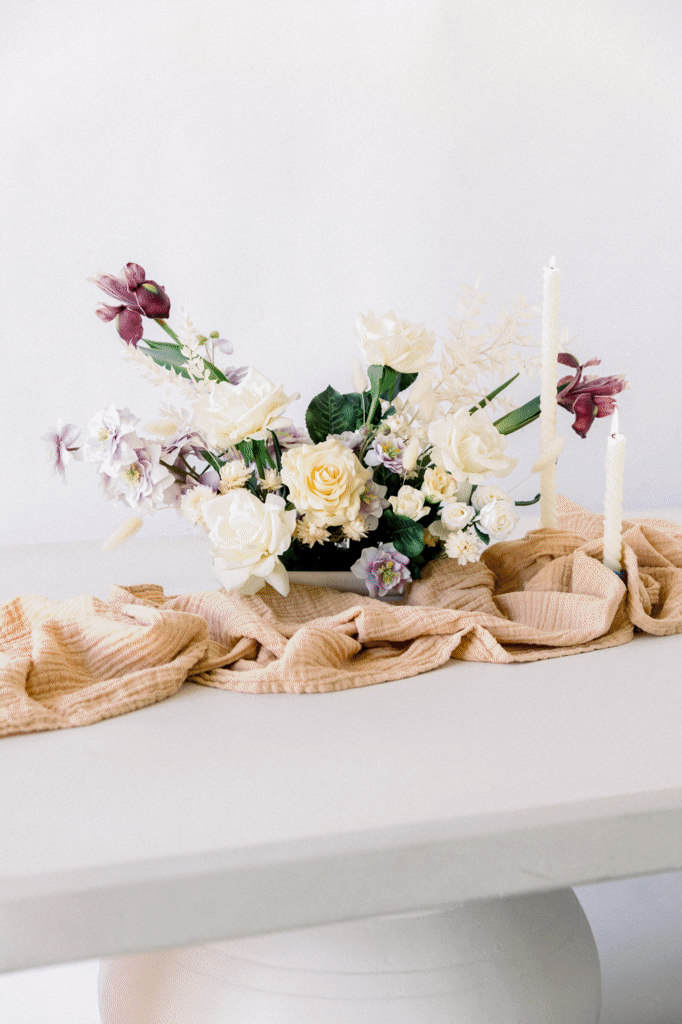 Organic Cotton Table Runner – White