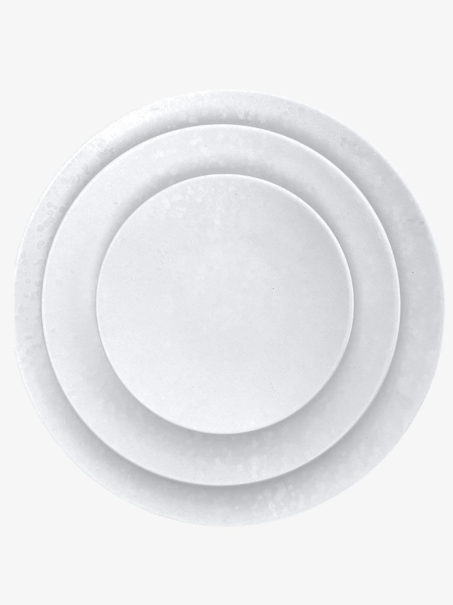 Reactive Dinnerware — White  (Set of 4)