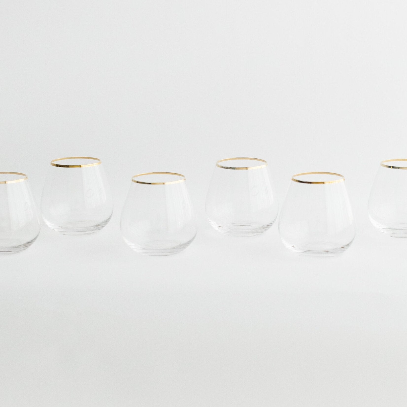 SIREN STEMWARE // CLEAR+GOLD