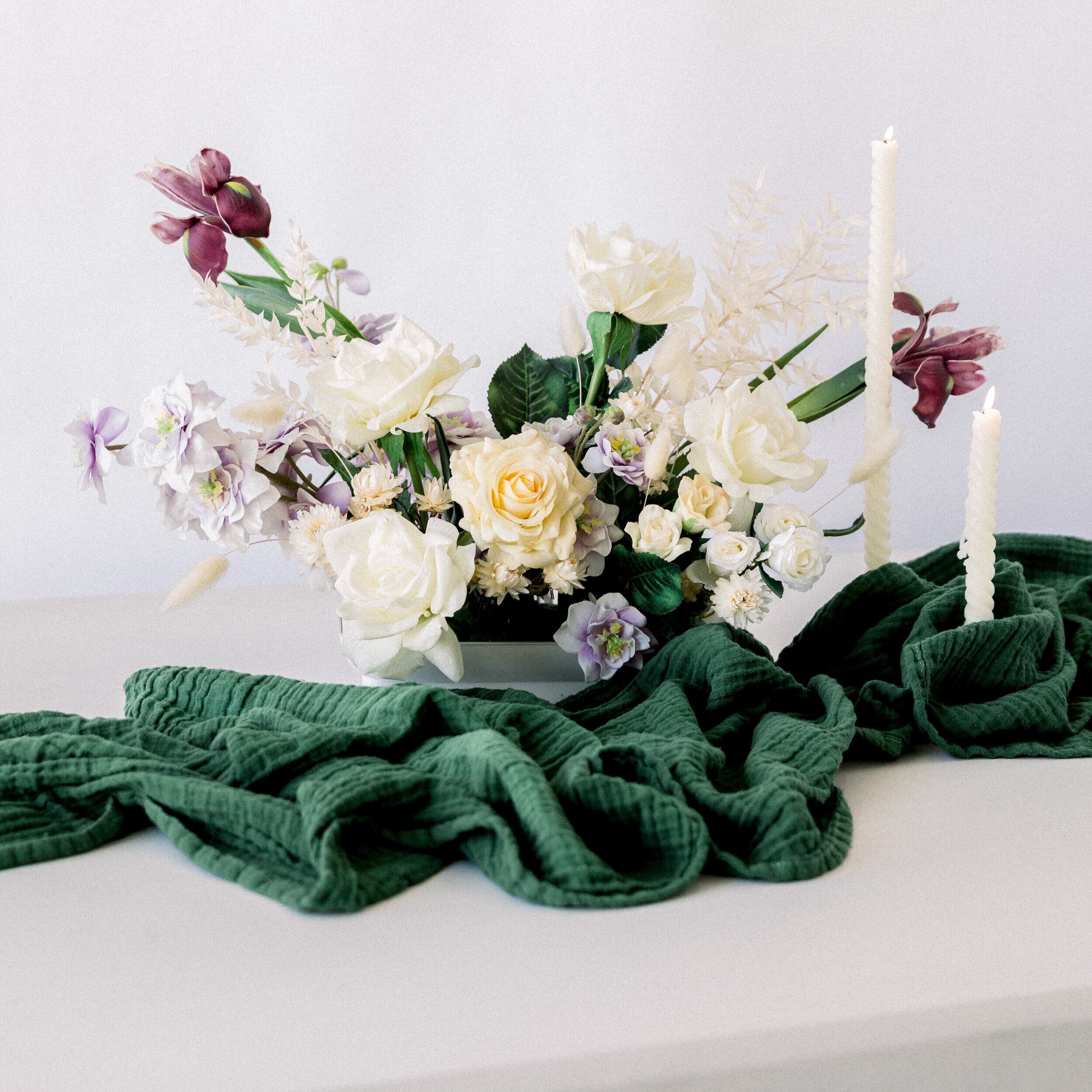 Organic Cotton Table Runner – Forest