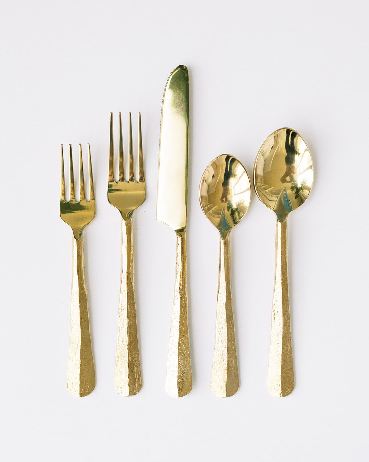 Forged Flatware — Gold (6 Piece Set)