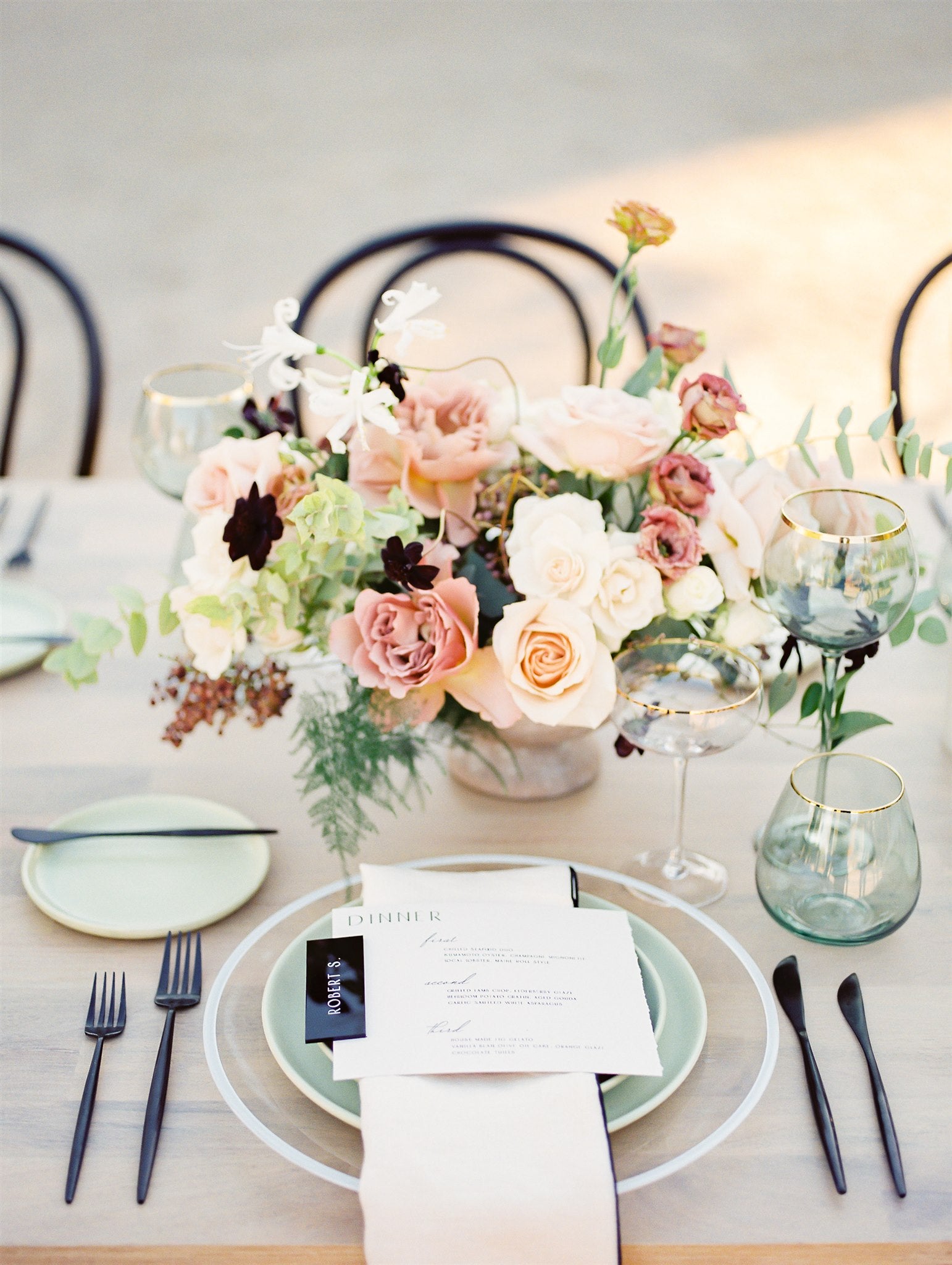 Luna Flatware — Matte Black (5 Piece Set)