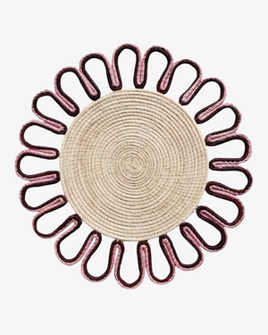 Magnolia Placemat – Bordeaux + Pink