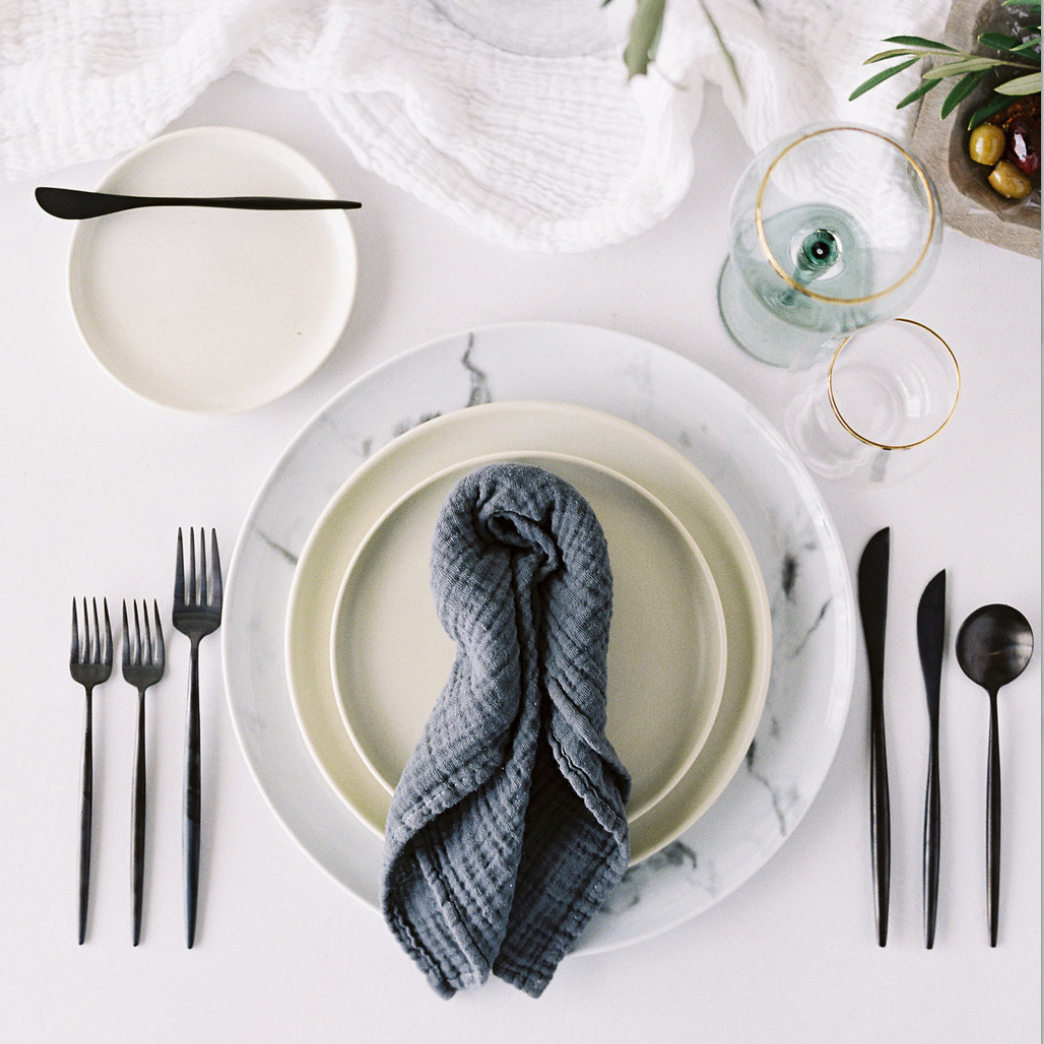 Organic Cotton Napkins – Slate (Set of 4)